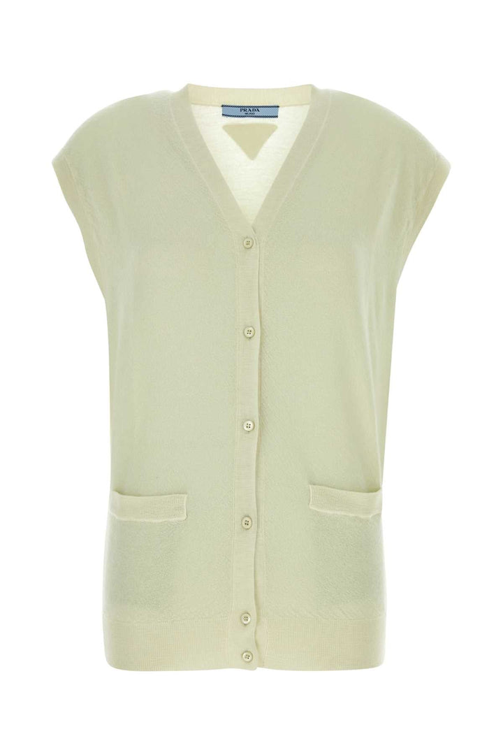 Prada Women Pastel Green Cashmere Vest