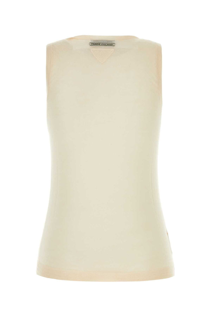 Prada Women Skin Pink Cashmere Blend Vest