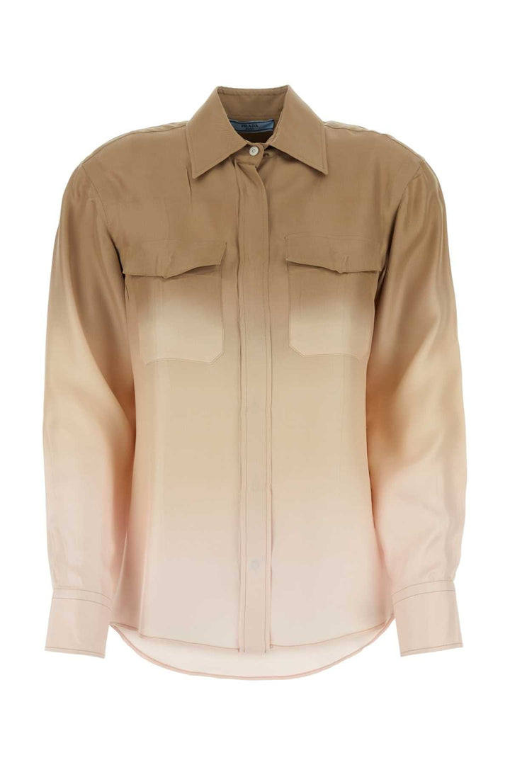 Prada Women Multicolor Twill Shirt