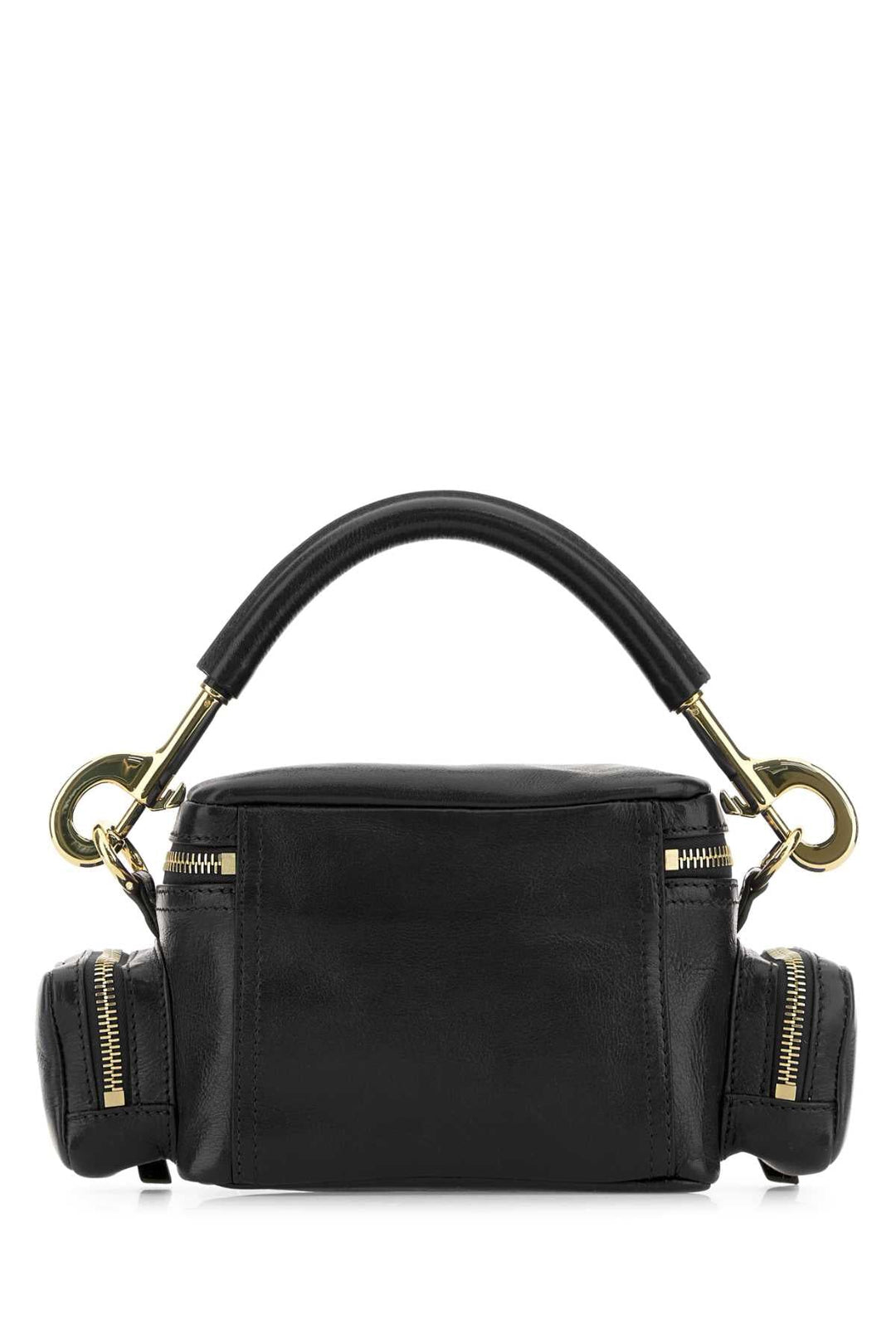 Chloe Women Black Leather Camera Bag Handbag
