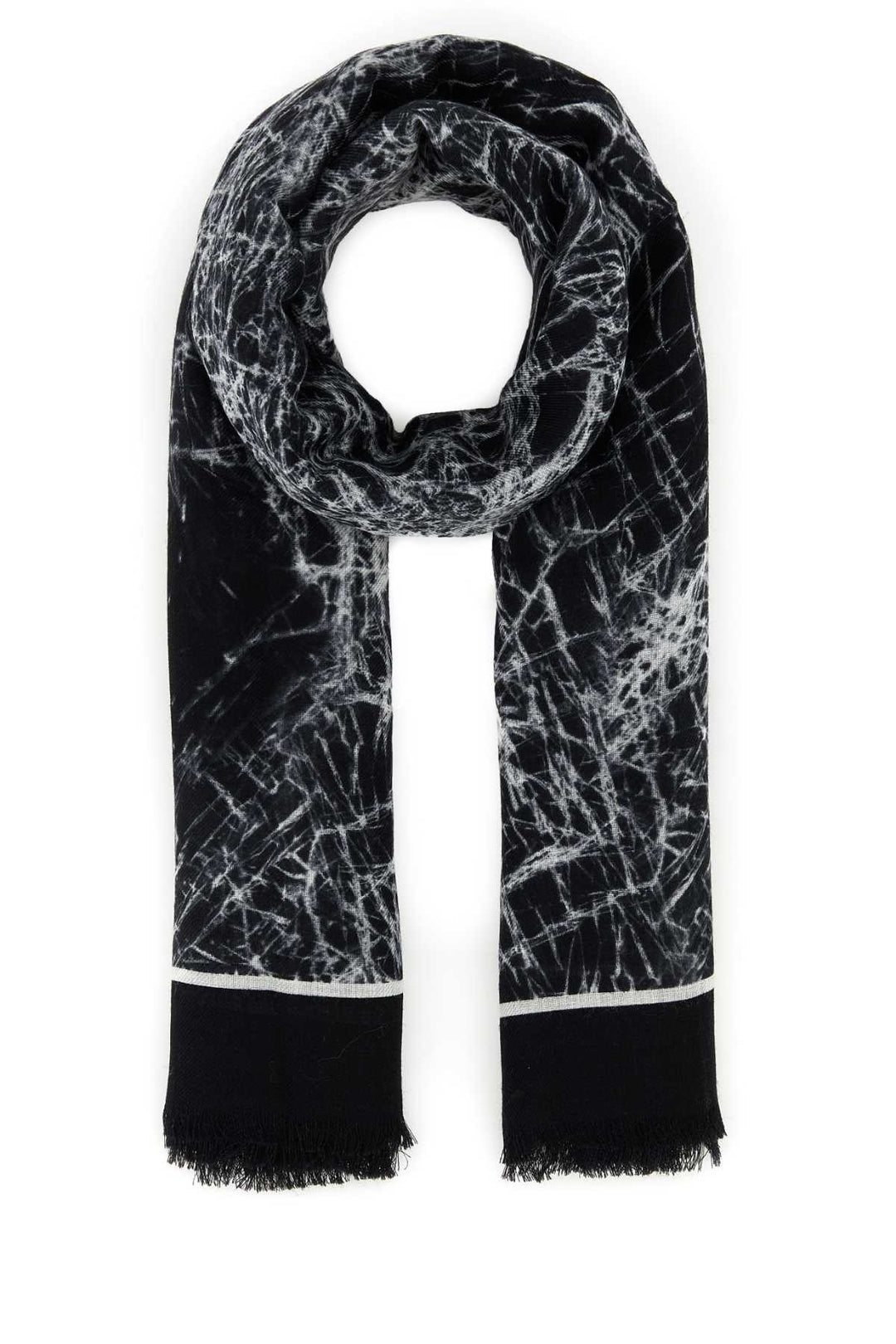 Alexander Mcqueen Women Printed Wool Scarf