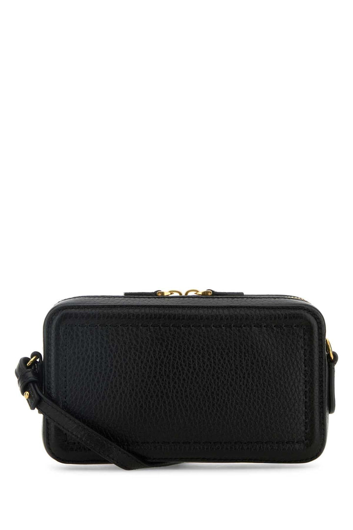 Valentino Garavani Women Black Leather Vlogo Crossbody Bag