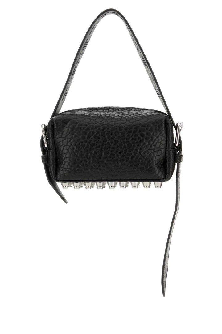 Alexander Wang Women Black Leather Small Ricco Shoulder Bag