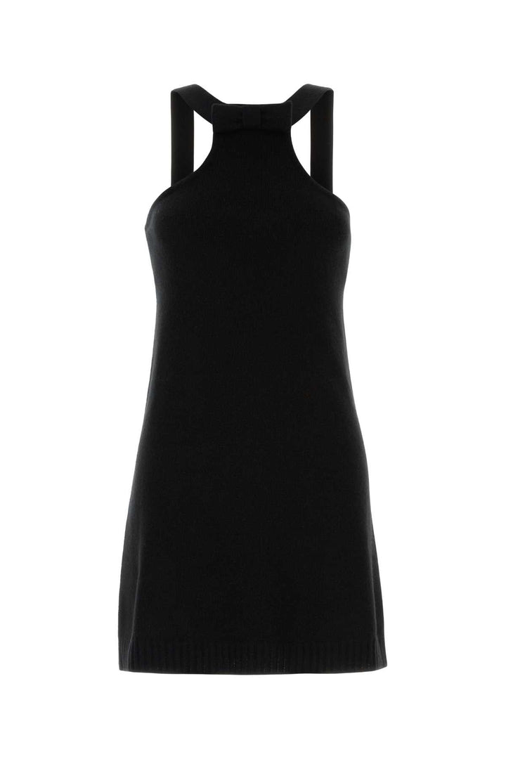 Prada Women Black Wool Mini Dress