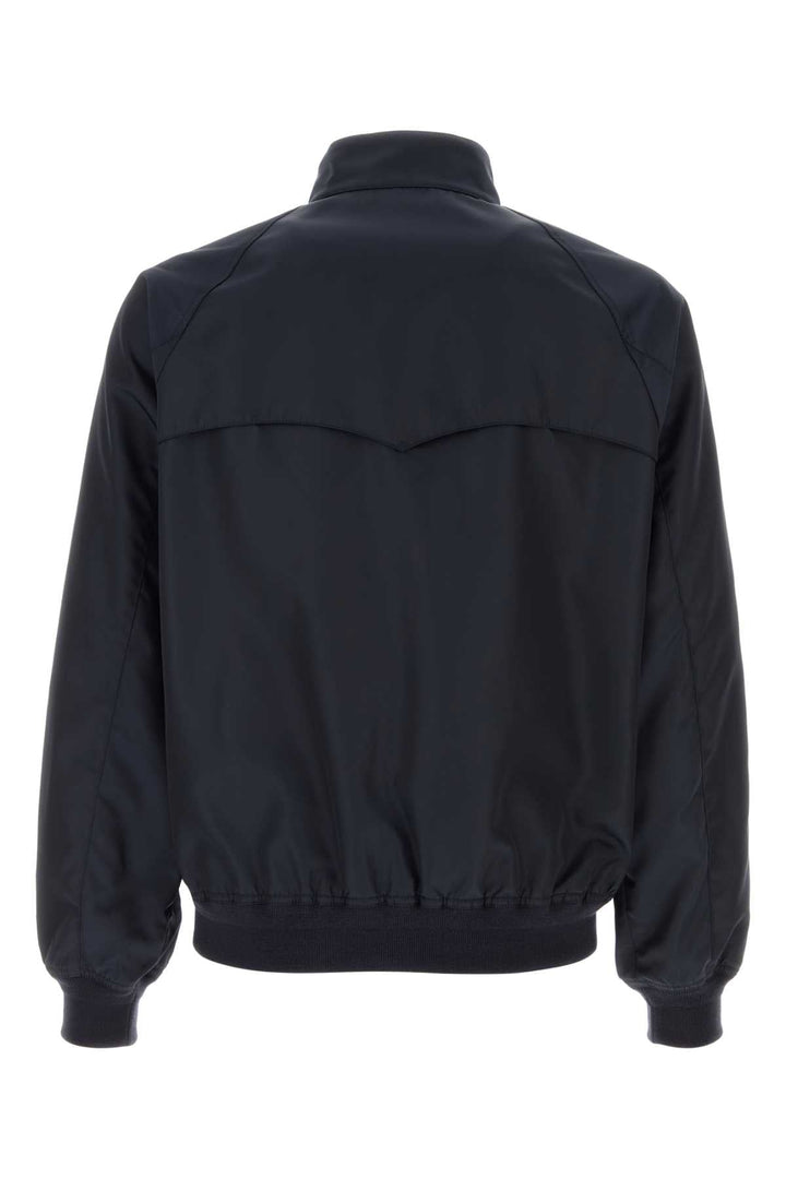 Valentino Garavani Men Navy Blue Nylon Jacket