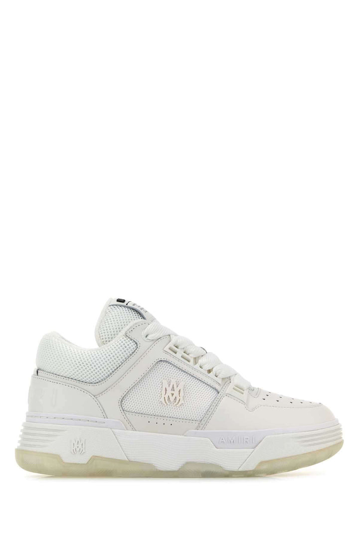 Amiri Men White Leather And Fabric Ma-1 Sneakers