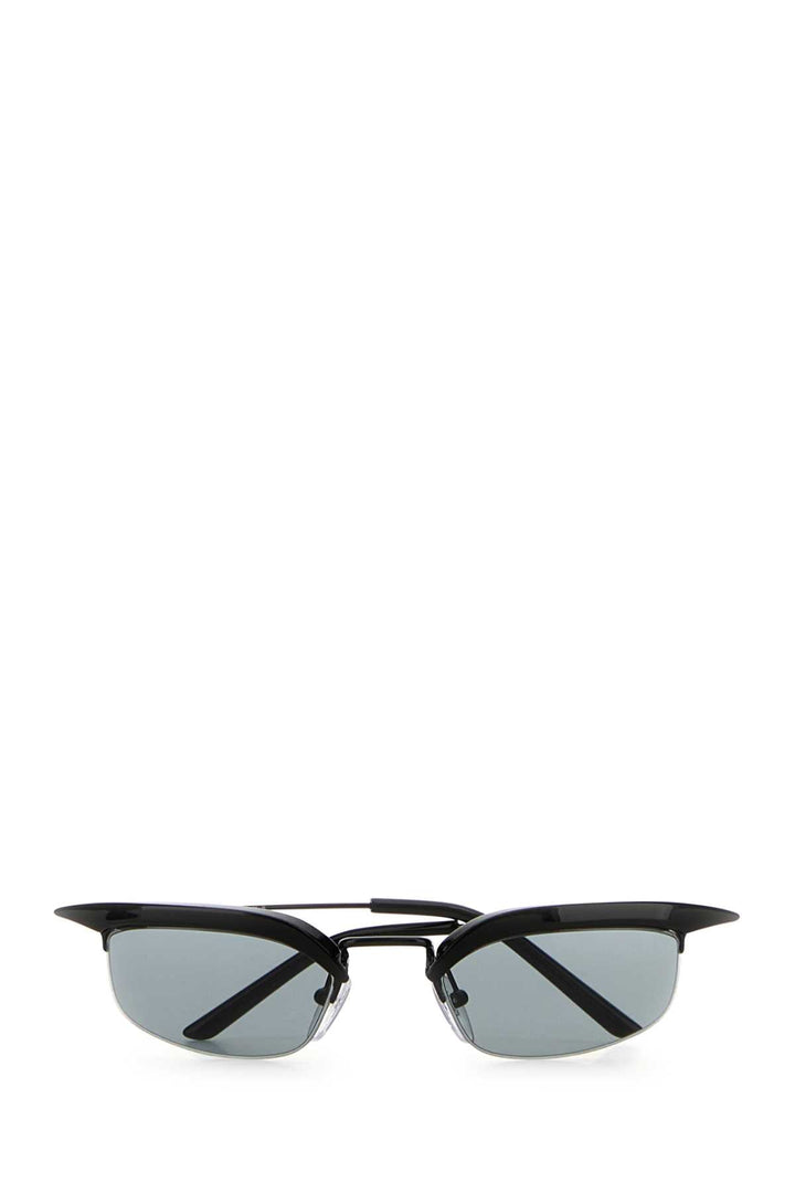 Prada Women Black Acetate And Metal Prada Runway Sunglasses