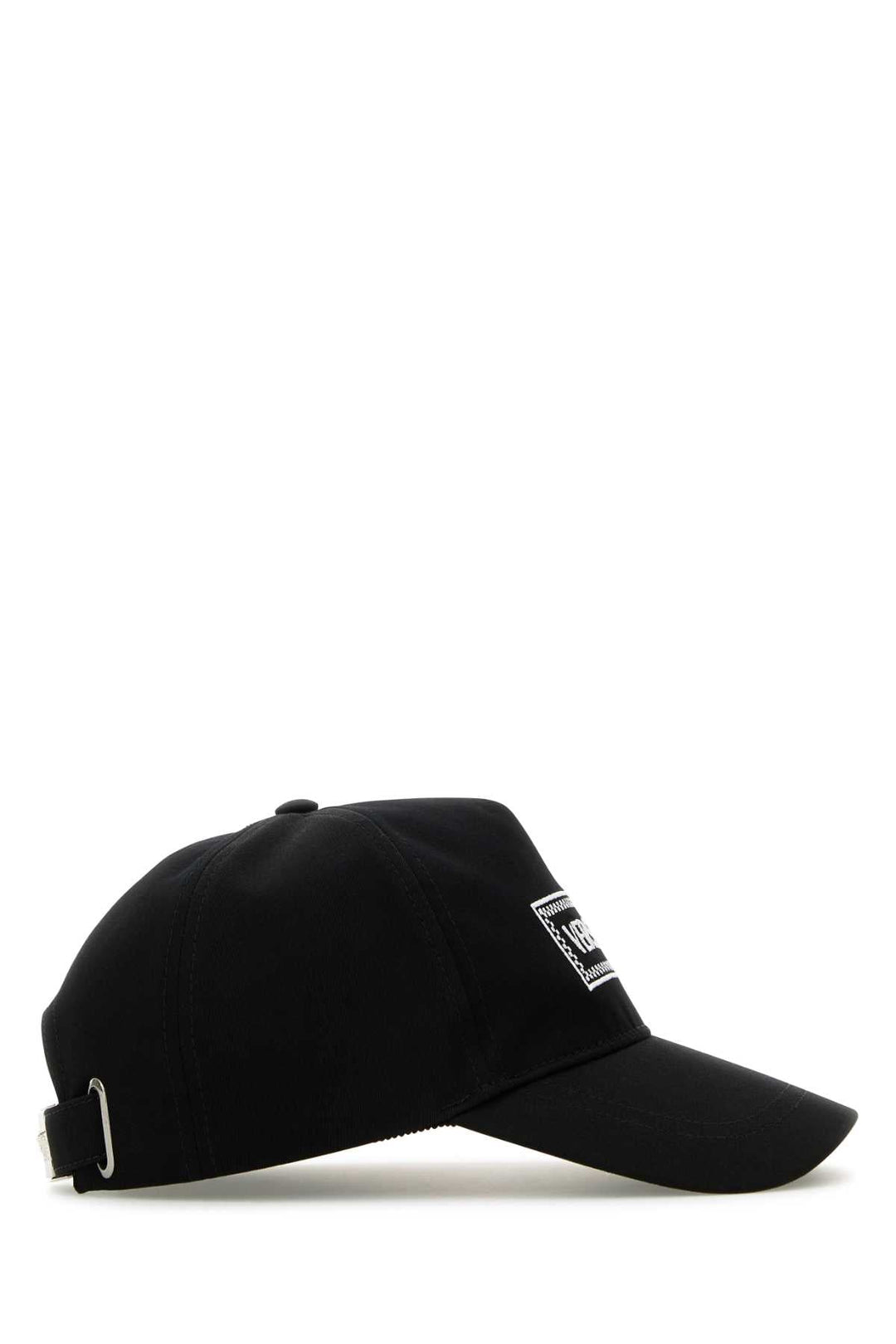 Versace Men Black Cotton Baseball Cap