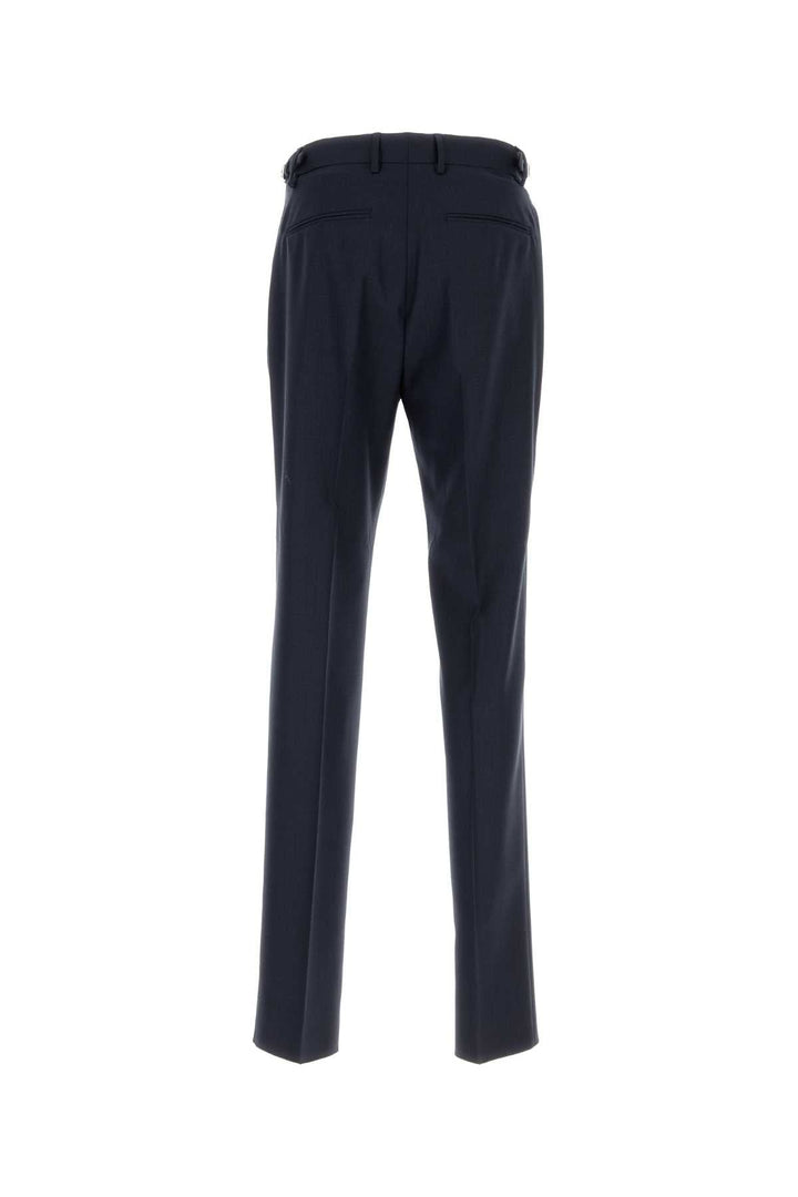 Versace Men Dark Blue Wool Pant