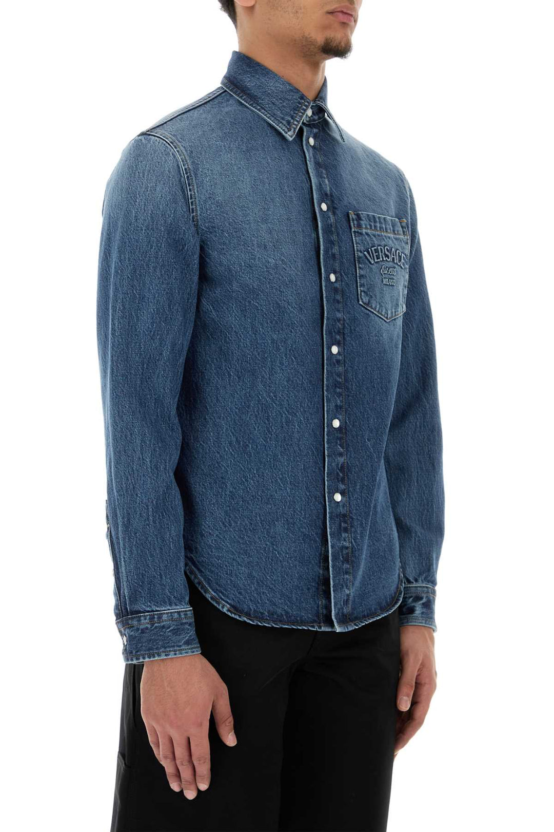 Versace Men Denim Shirt