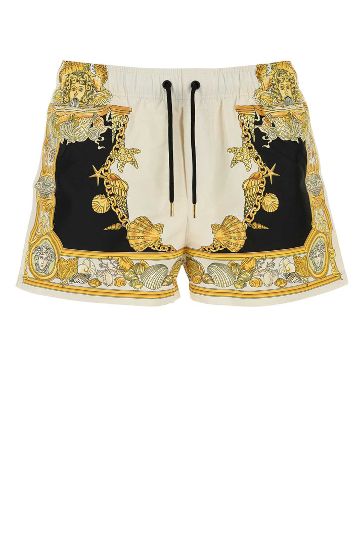 Versace Men Printed Polyester Swimming Shorts