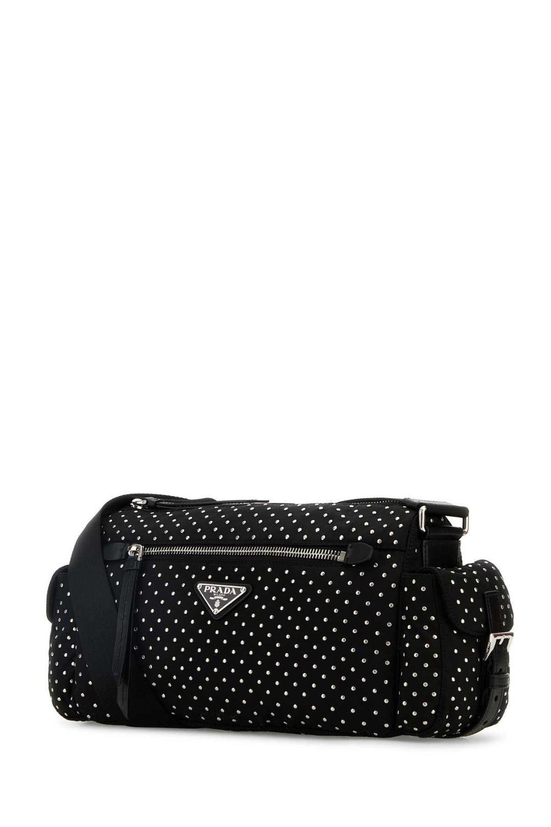 Prada Women Black Nylon Shoulder Bag