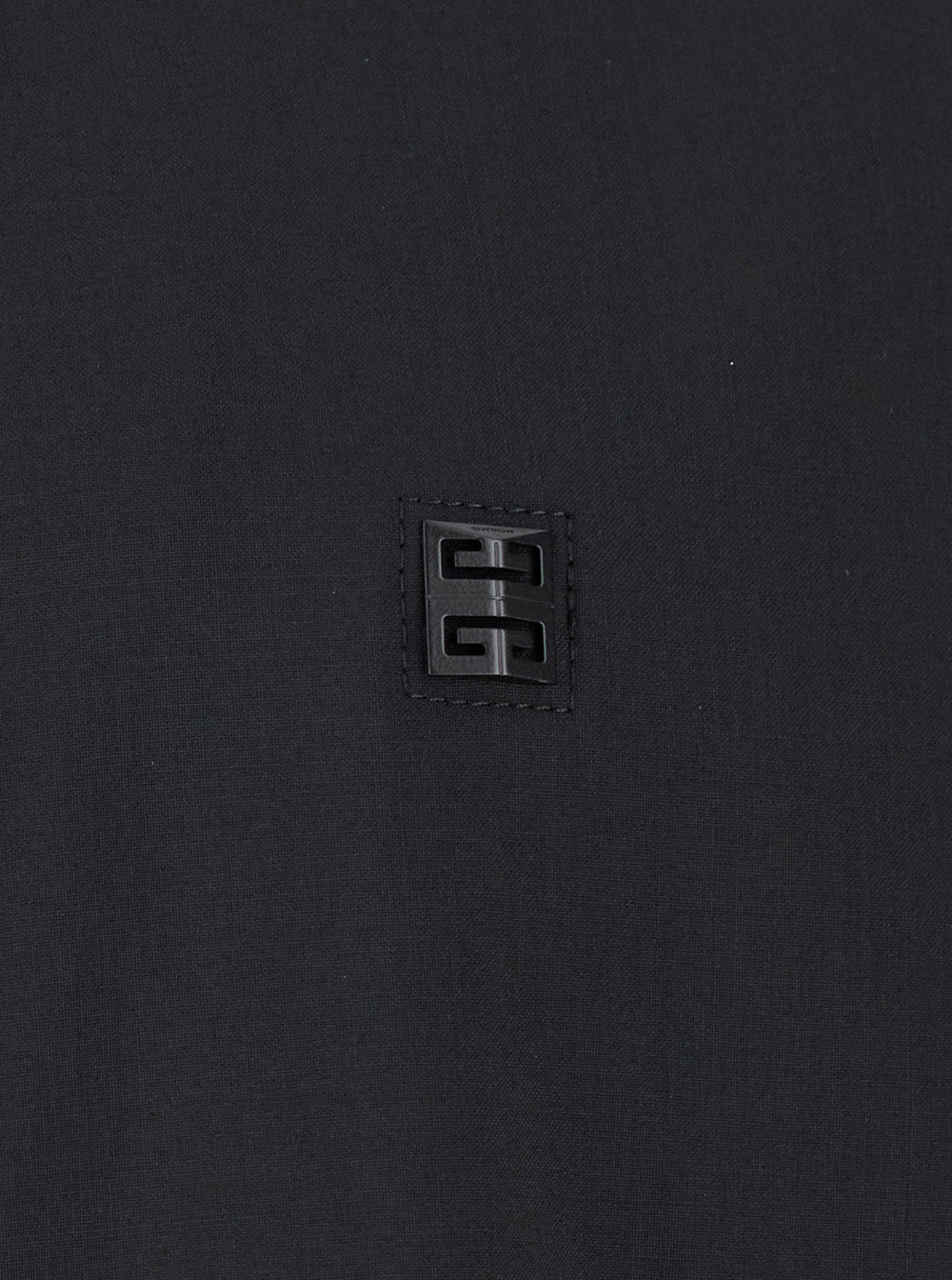 Givenchy Men Black Zip-Up Hoodie With Logo Detail In Wool Man