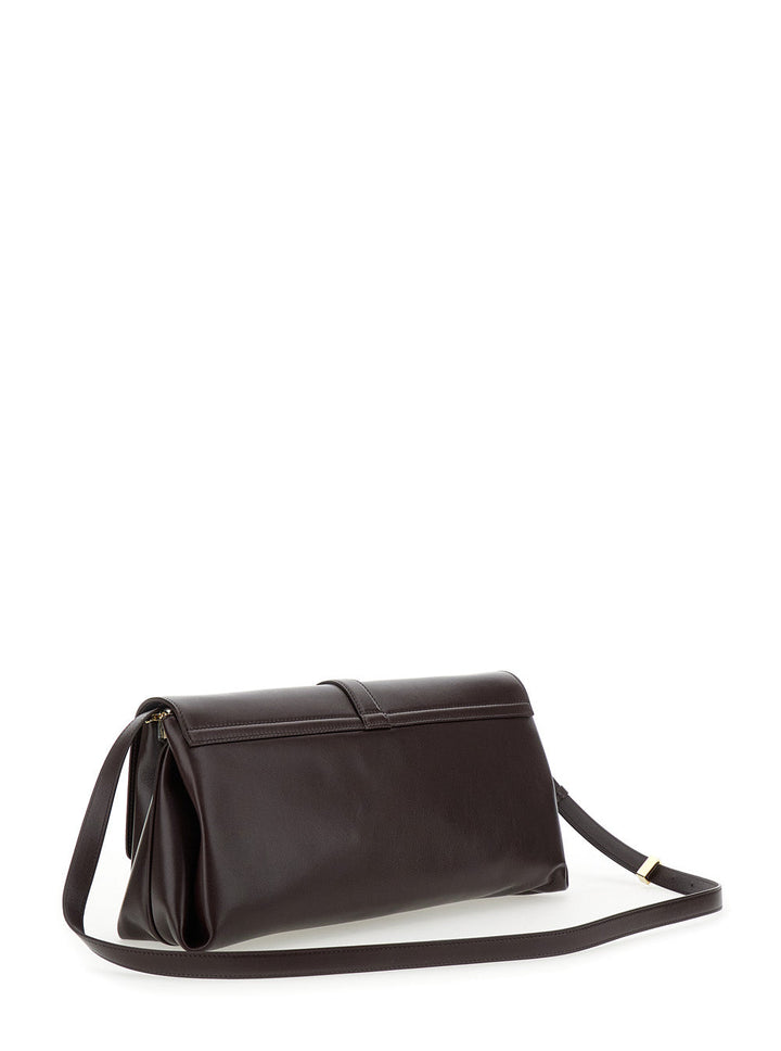 Ferragamo Women Bordeaux Crossbody Bag With Gancini Buckle Detail In Leather Woman