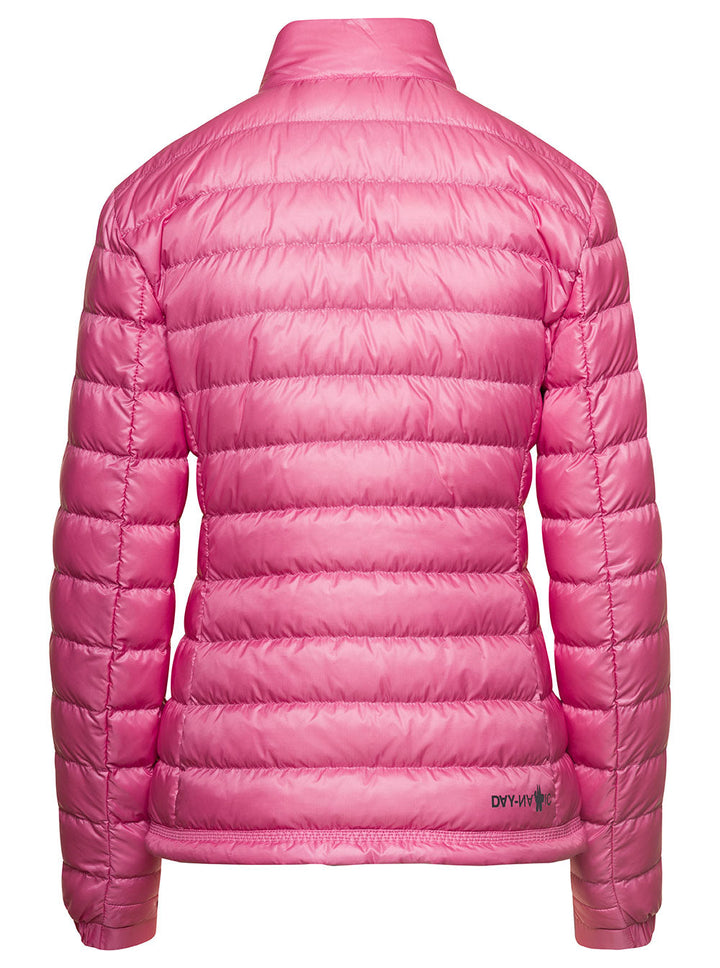 Moncler Grenoble Women 'Walibi' Pink Down Jacket With Logo Patch In Polyamide Woman
