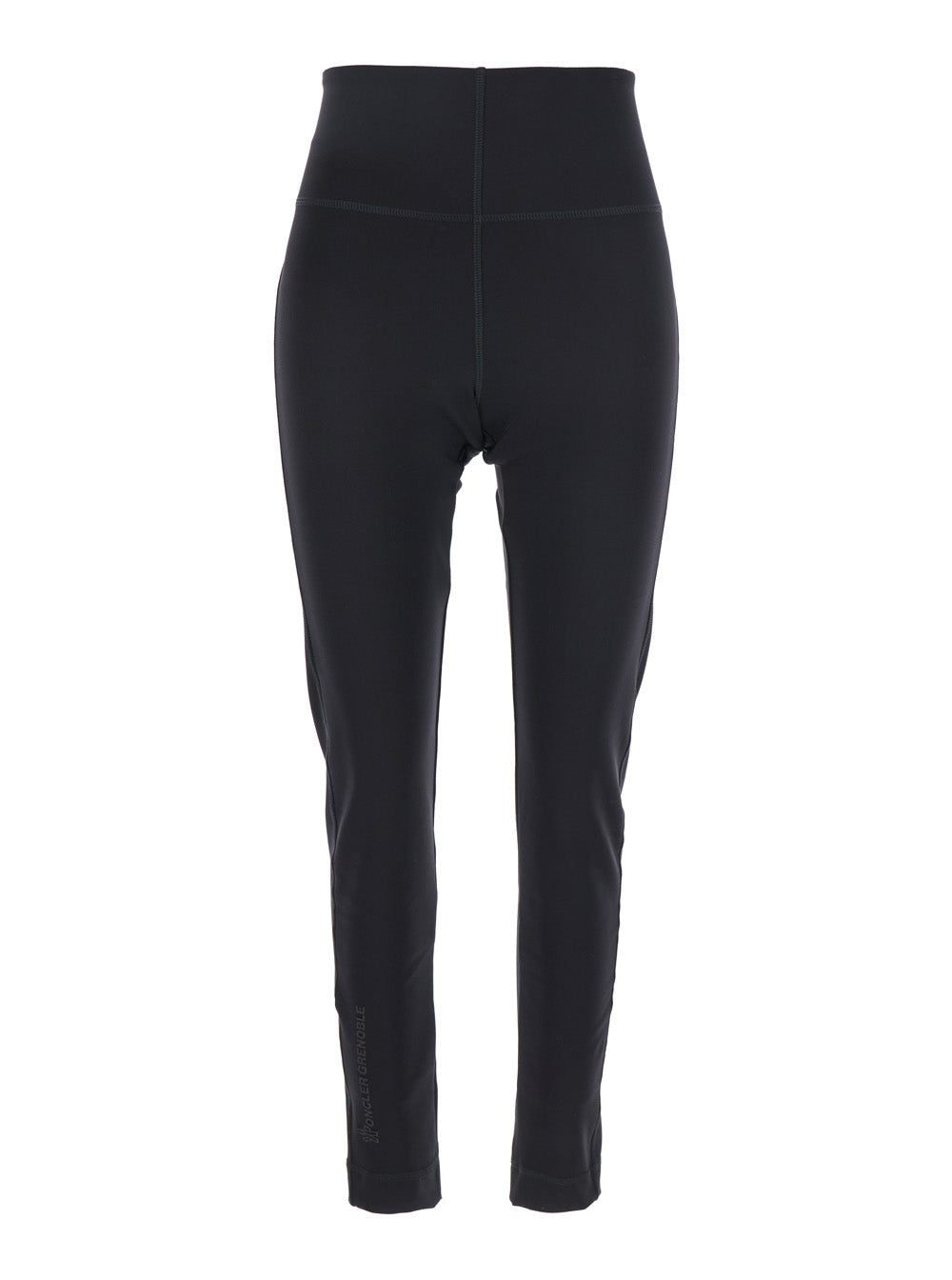 Moncler Grenoble Women Black Leggings With Back Pocket In Tech Fabric Woman