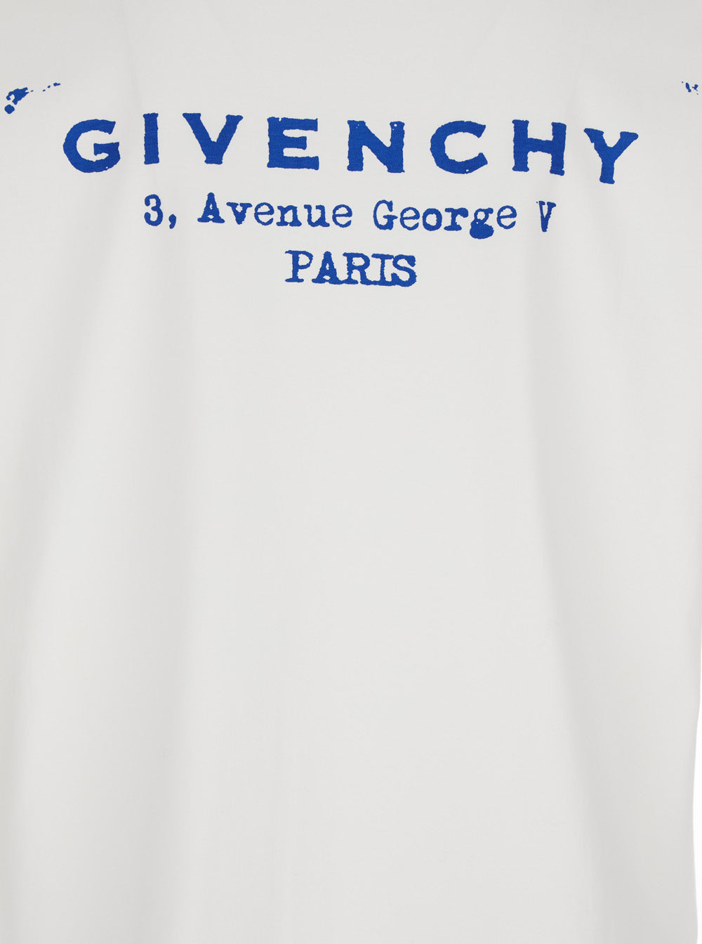 Givenchy Men White Crewneck T-Shirt With Logo Lettering On The Rear In Cotton Man