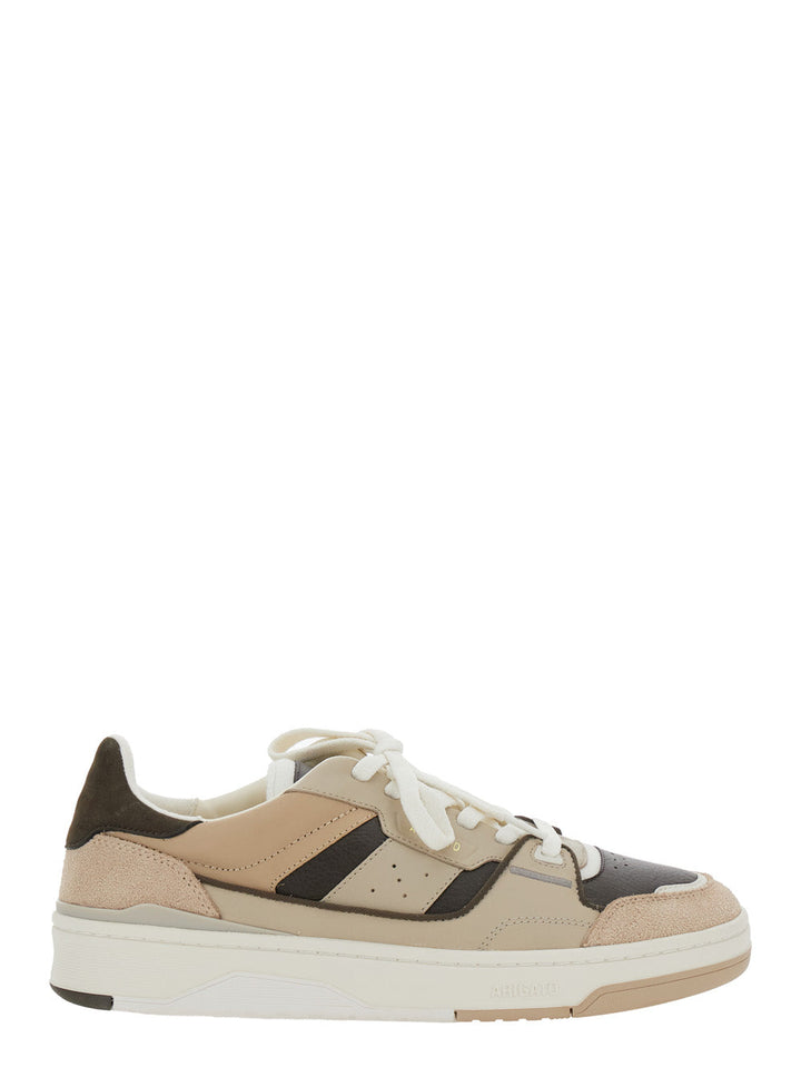 Axel Arigato Men 'Clay' Beige Sneaker With Inserts And Logo Embossed On The Side In Leather Man