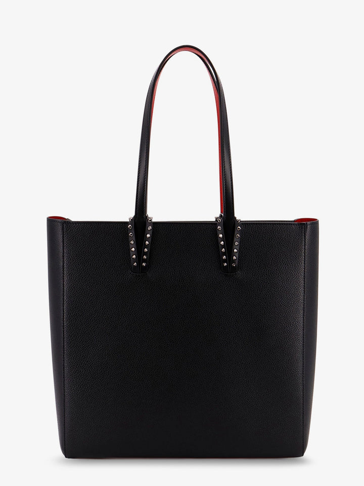 Christian Louboutin Women Cabata Leather Shoulder Bag With Studs