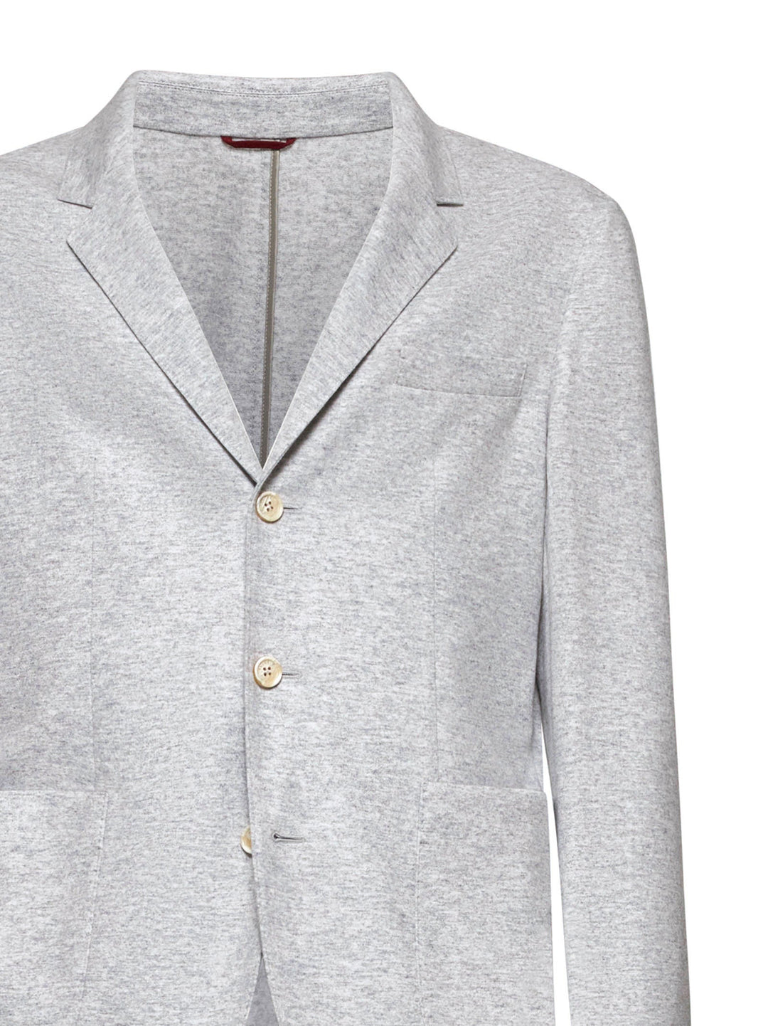 Brunello Cucinelli Men Grey Cashmere Blazer By Brunello Cucinelli