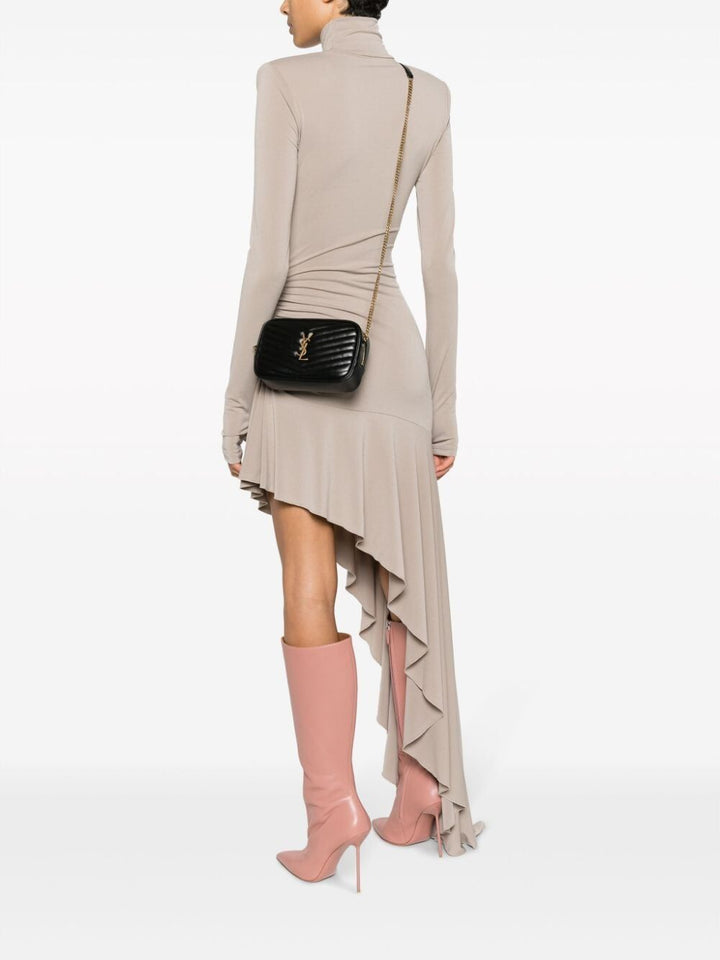 Saint Laurent Women Mini Lou In Quilted Leather