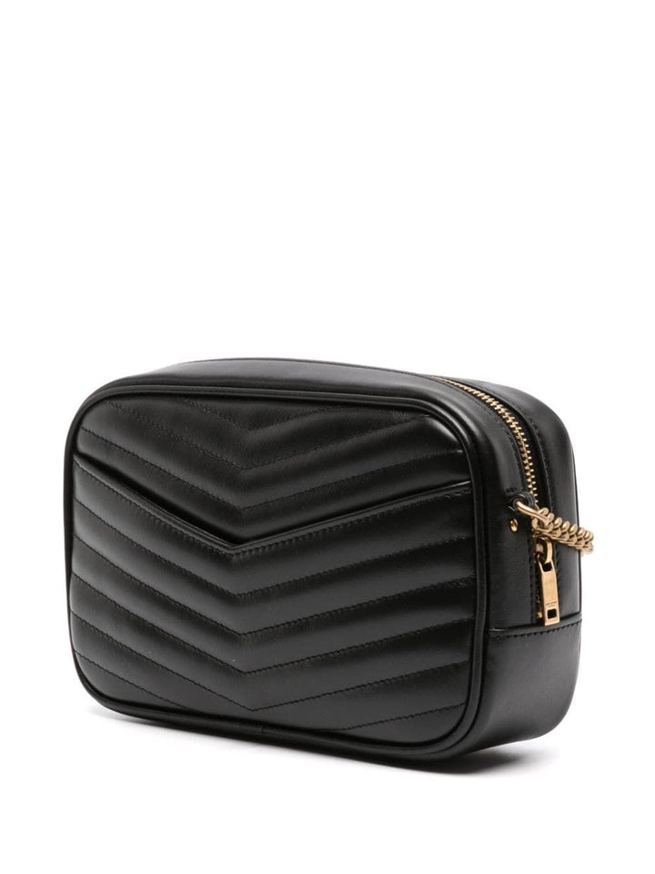Saint Laurent Women Mini Lou In Quilted Leather