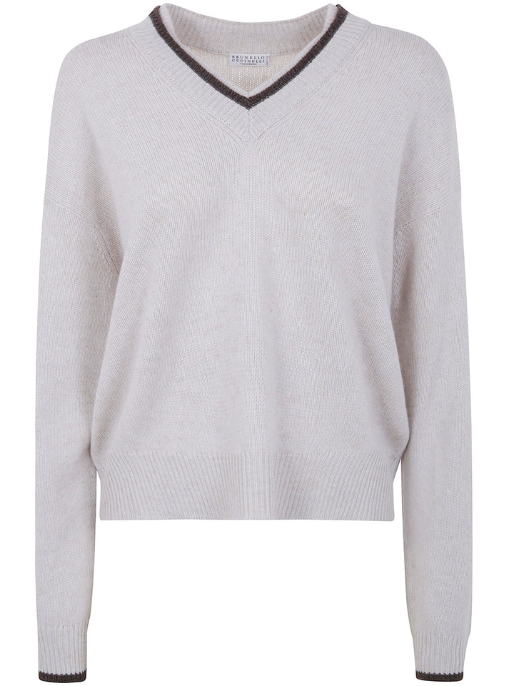 Brunello Cucinelli Women Cashmere V Neck Sweater