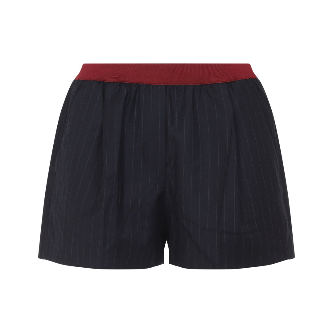 Miu Miu Virgin Wool Shorts Women