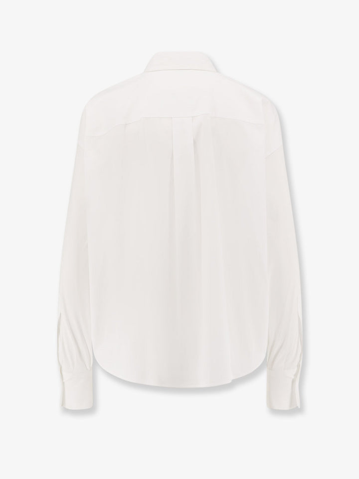 Brunello Cucinelli Women Cotton Blend Shirt With Monili Detail