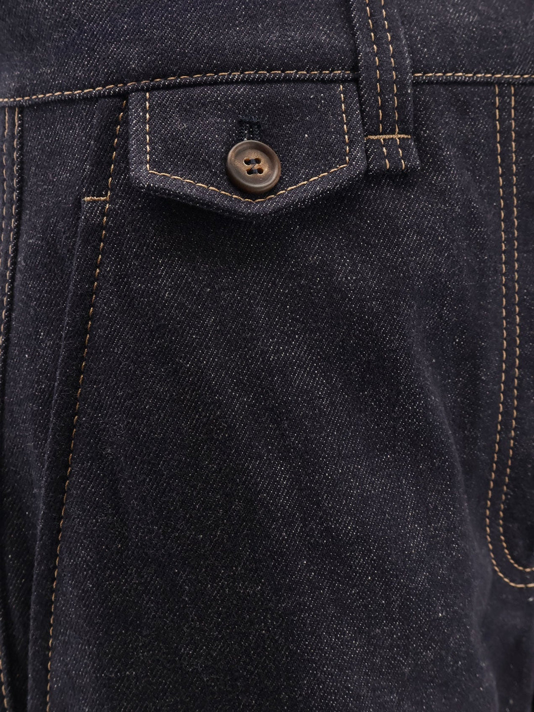 Brunello Cucinelli Women The Sartorial Square Jeans With Contrasting Stitiching