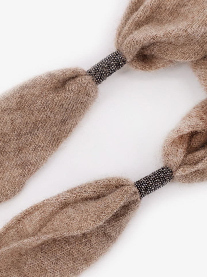 Brunello Cucinelli Women Cashmere Scarf With Monili Detail