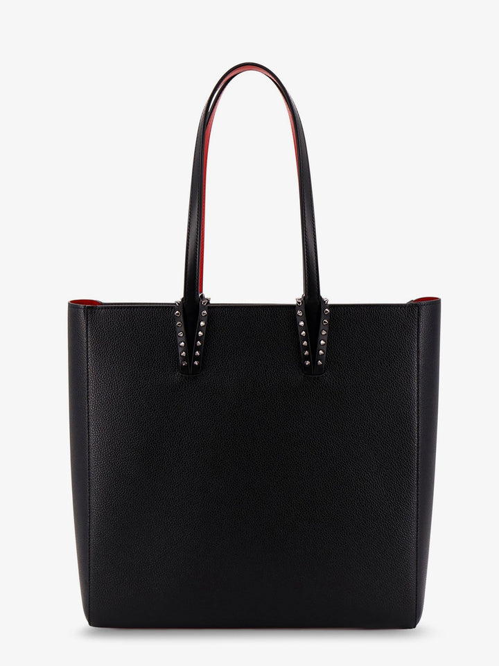 Christian Louboutin Women Cabata Leather Shoulder Bag With Studs