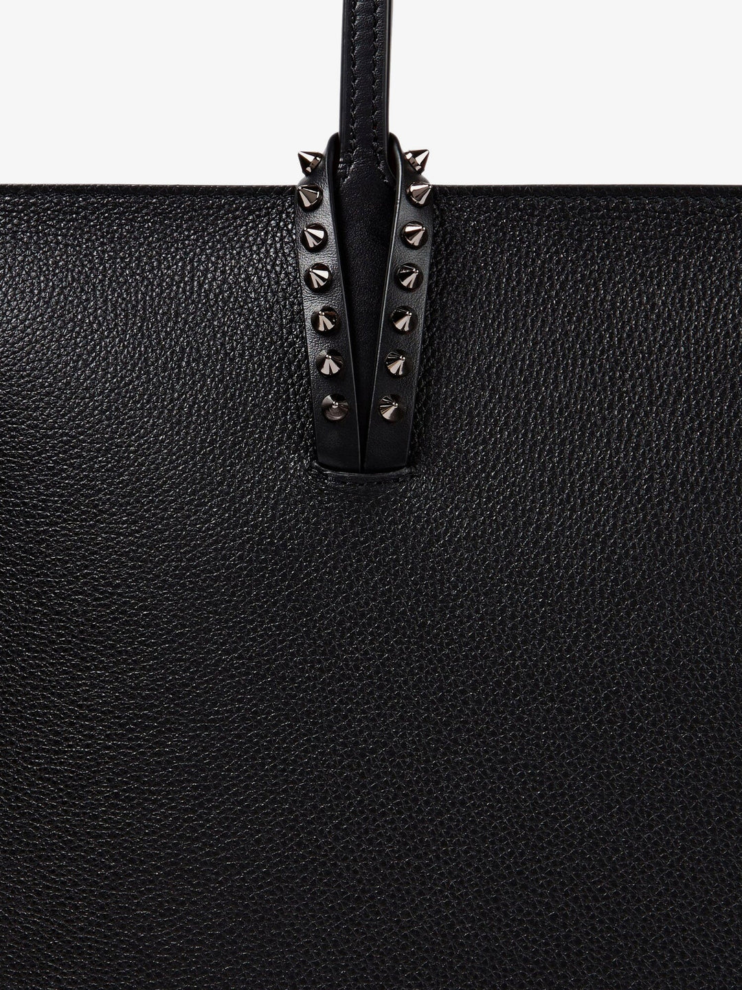 Christian Louboutin Women Cabata Leather Shoulder Bag With Studs