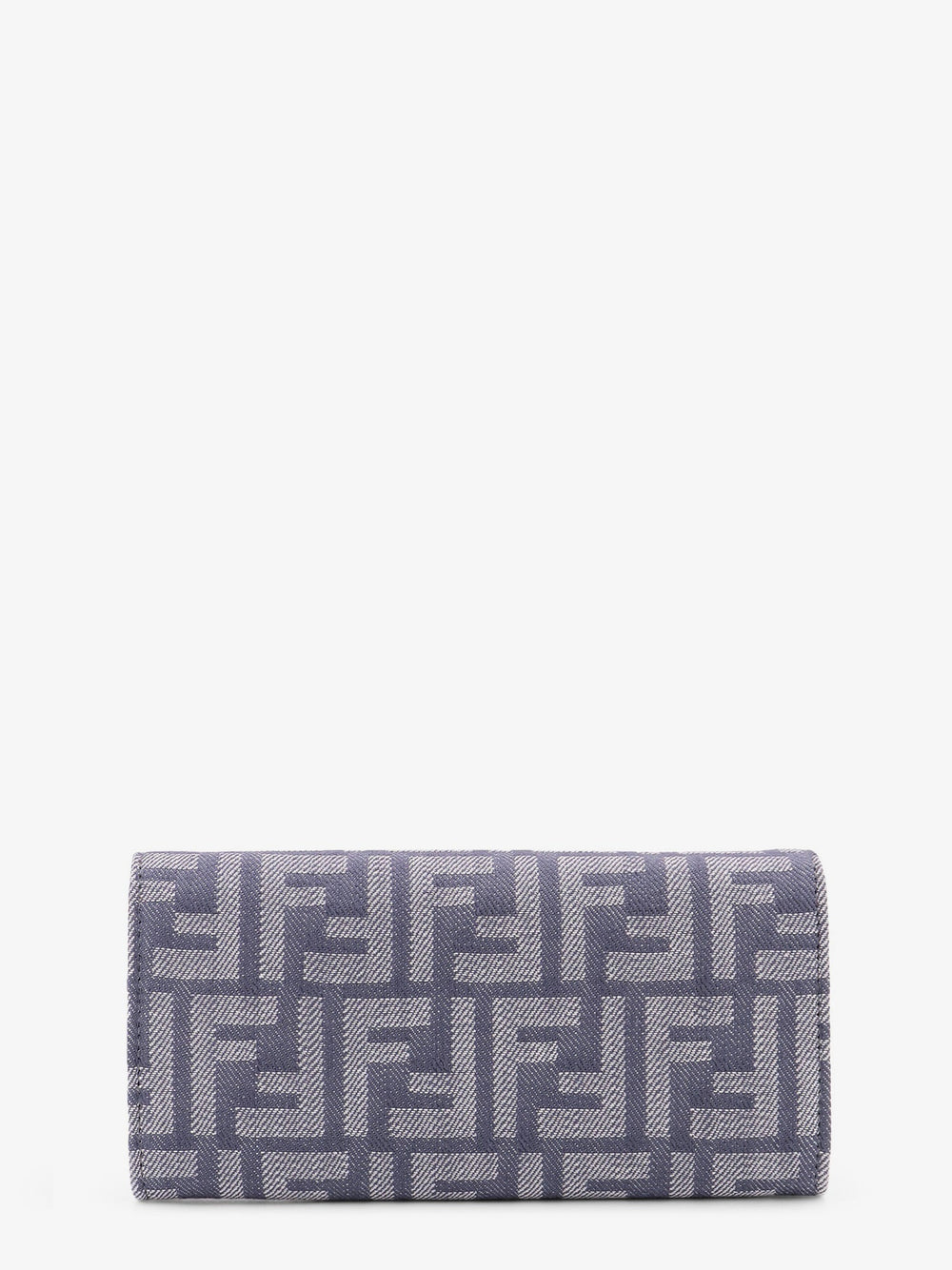 Gray wallet with a pattern on a white background