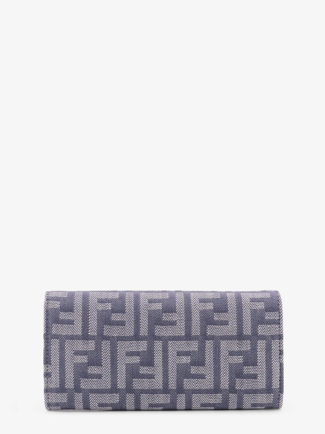 Gray wallet with a pattern on a white background