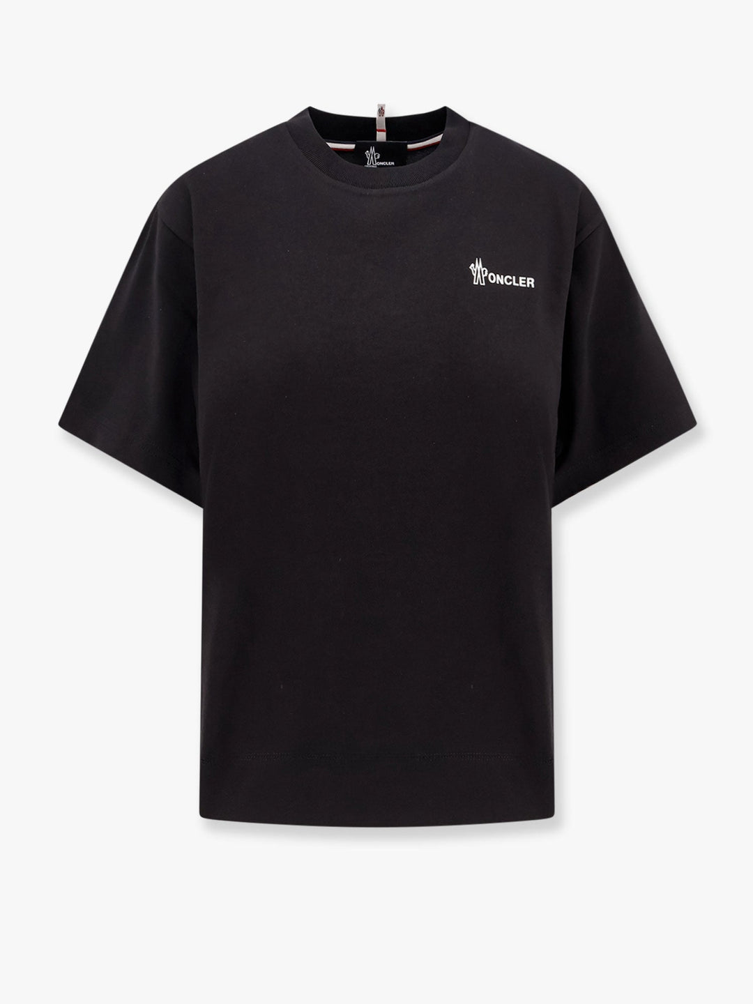 Moncler Grenoble Women Cotton T-Shirt With Frontal Logo