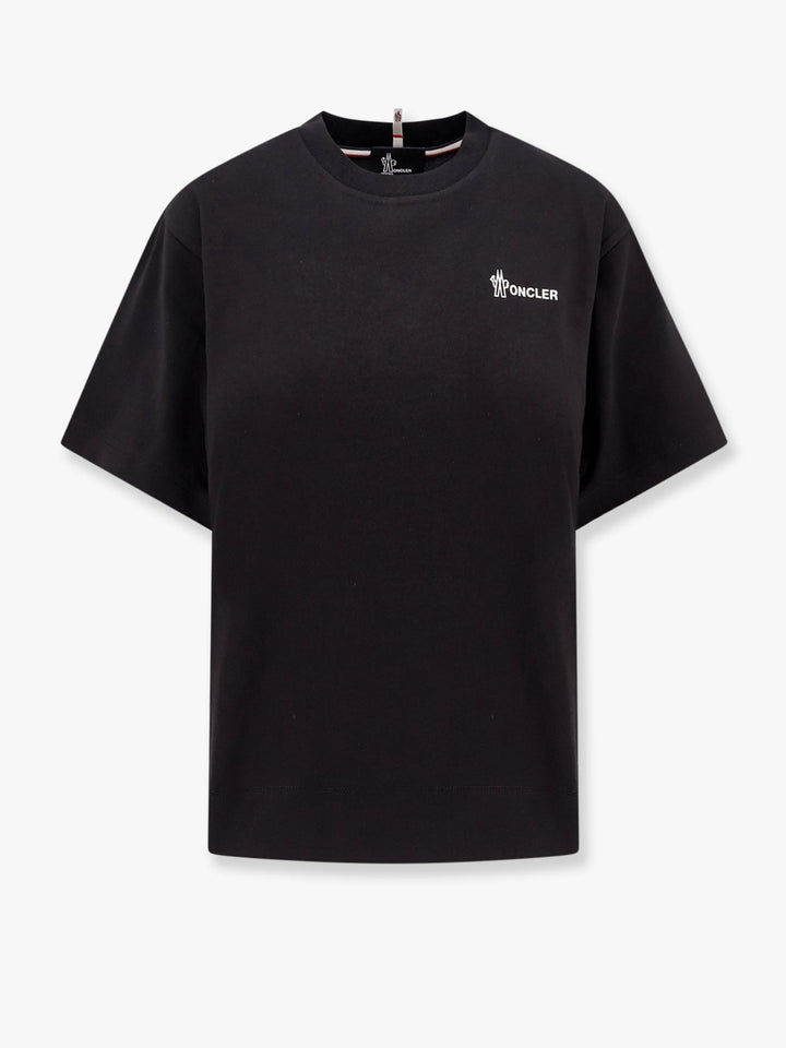Moncler Grenoble Women Cotton T-Shirt With Frontal Logo