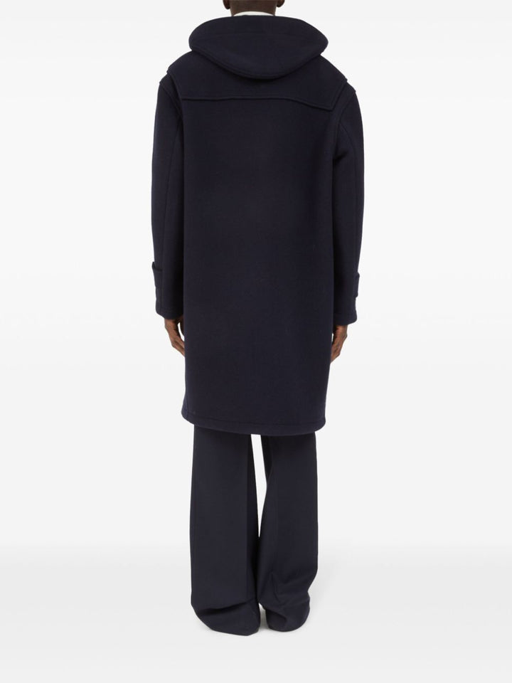 Maison Margiela Men Cappotto Con Alamari E Cappuccio