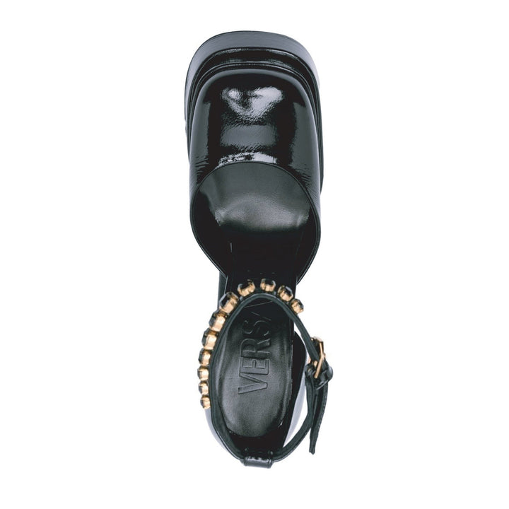 Versace Leather Platform Sandals Women
