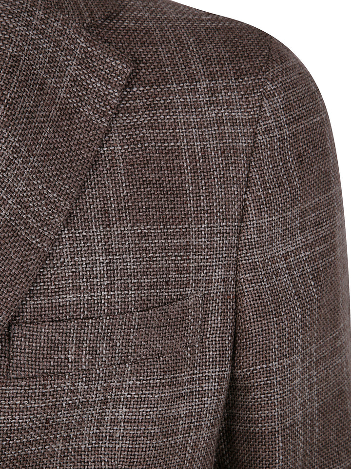 Zegna Men Wool And Linen Jacket
