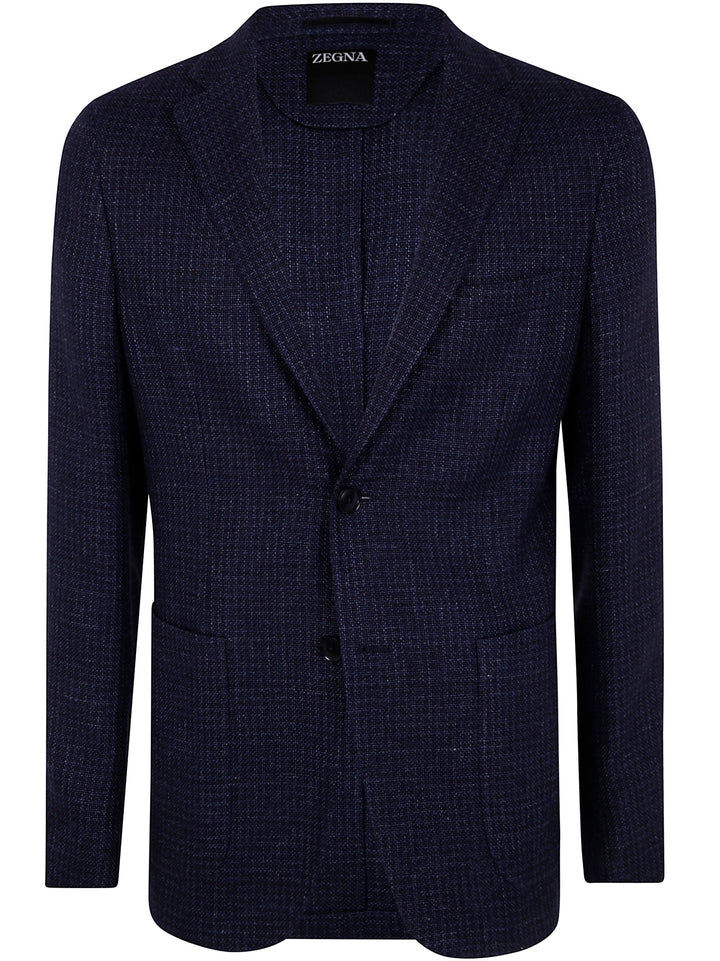 Zegna Men Wool And Linen Jacket