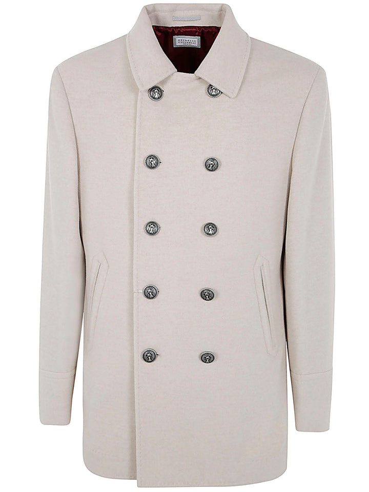 Brunello Cucinelli Men Double Brasted Coat