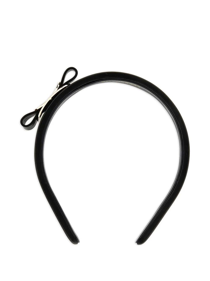 Ferragamo Women Bow-Embellished Leather Headband