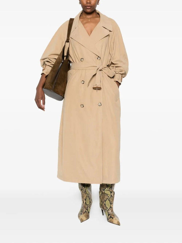 Isabel Marant Women Elea Double-Breasted Flowing Trench Coat