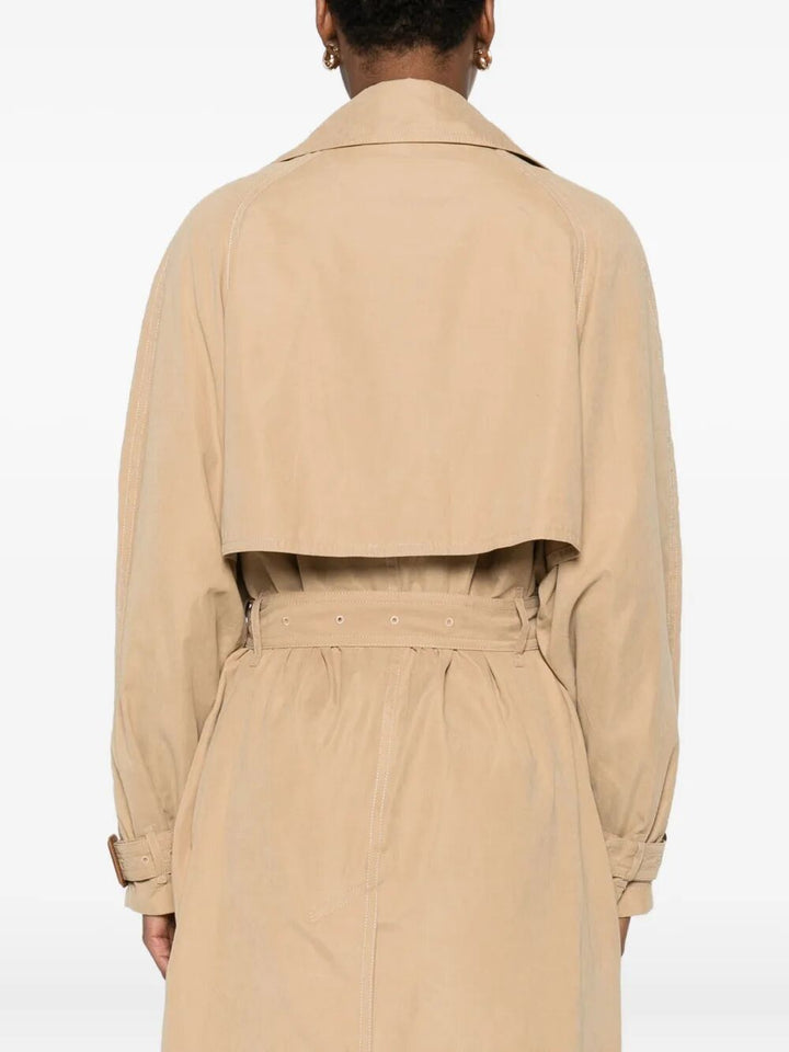 Isabel Marant Women Elea Double-Breasted Flowing Trench Coat