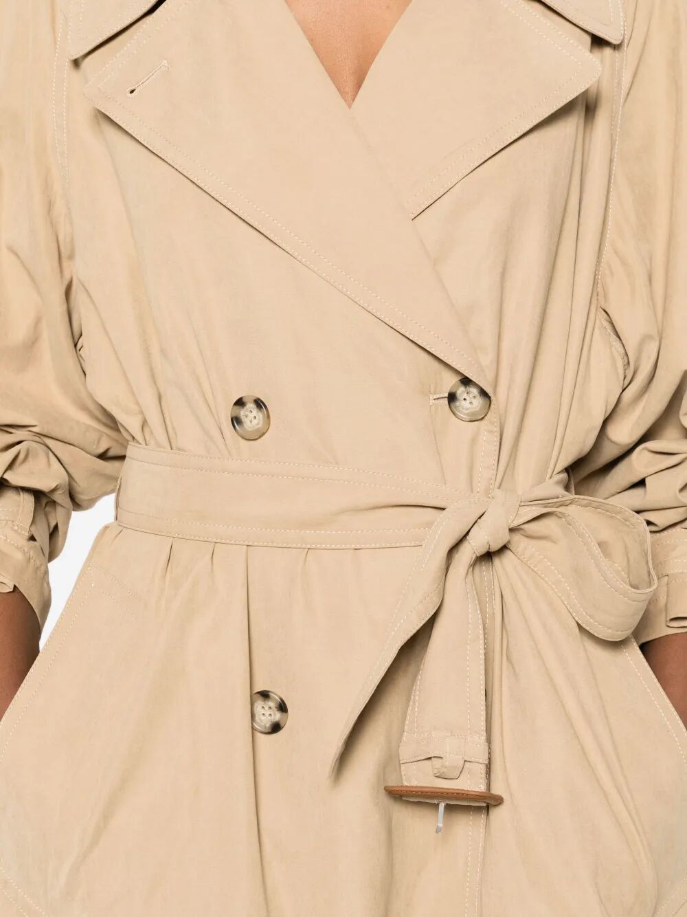 Isabel Marant Women Elea Double-Breasted Flowing Trench Coat