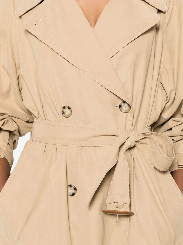Isabel Marant Women Elea Double-Breasted Flowing Trench Coat