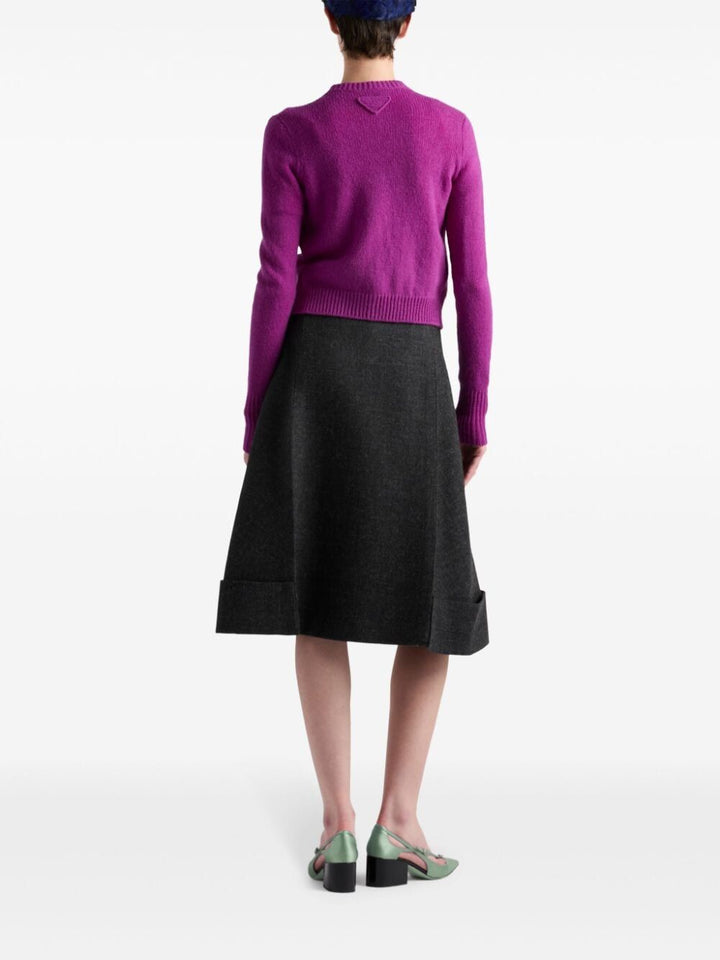 Prada Women Gonna Midi In Stuoia Old