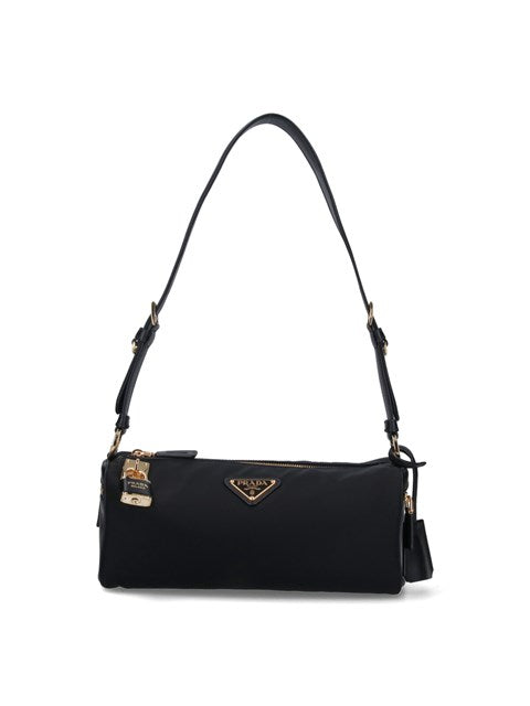 Prada Women Logo Medium Shoulder Bag