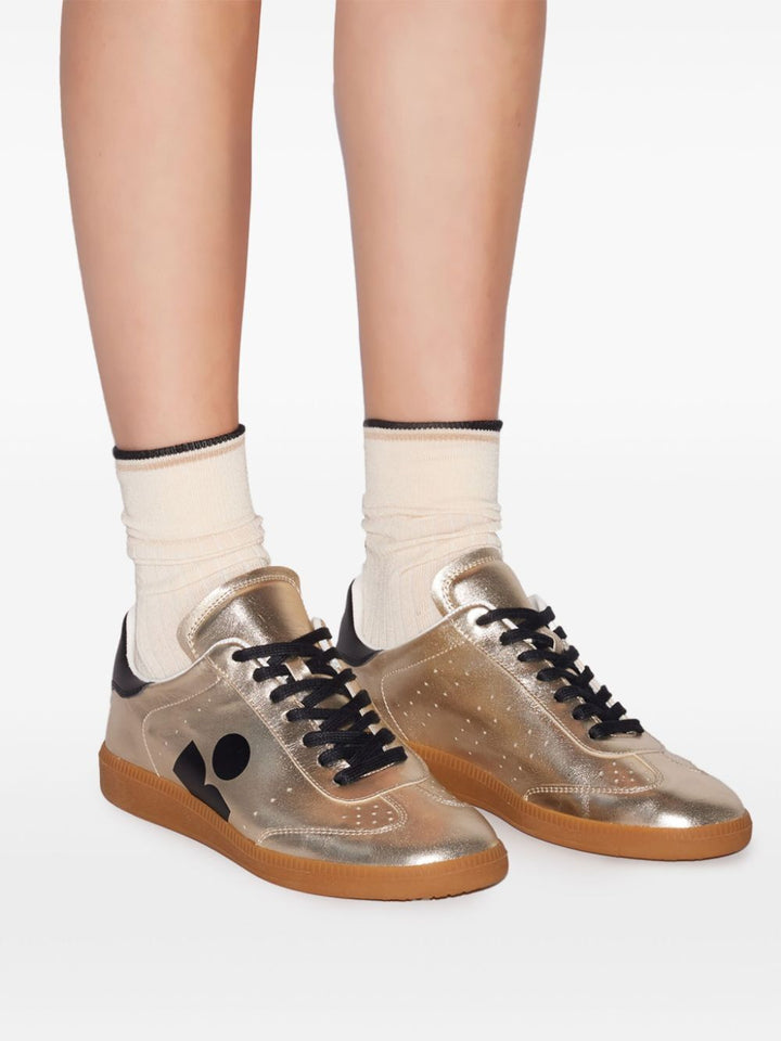 Isabel Marant Women Metallic Leather Kaycee Sneakers